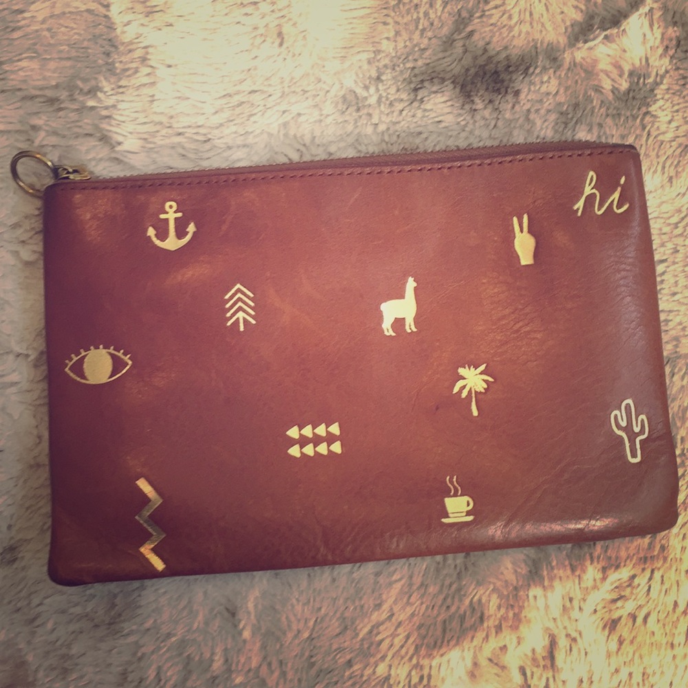 Limited Edition Madewell Icons Leather Pouch